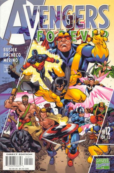 Cover for Avengers Forever (Marvel, 1998 series) #12 [Direct Edition]