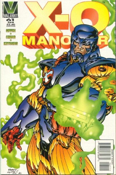 Cover for X-O Manowar (Acclaim / Valiant, 1992 series) #61 [Direct Sales]
