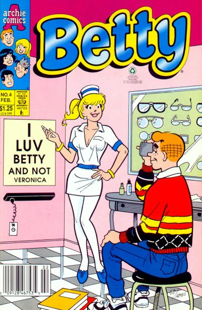 Cover for Betty (Archie, 1992 series) #4 [Newsstand]