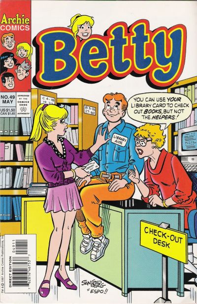 Cover for Betty (Archie, 1992 series) #49 [Direct Edition]