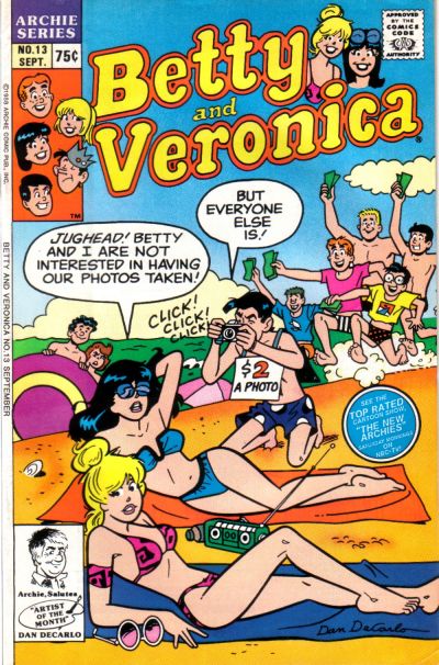 Cover for Betty and Veronica (Archie, 1987 series) #13 [Direct]