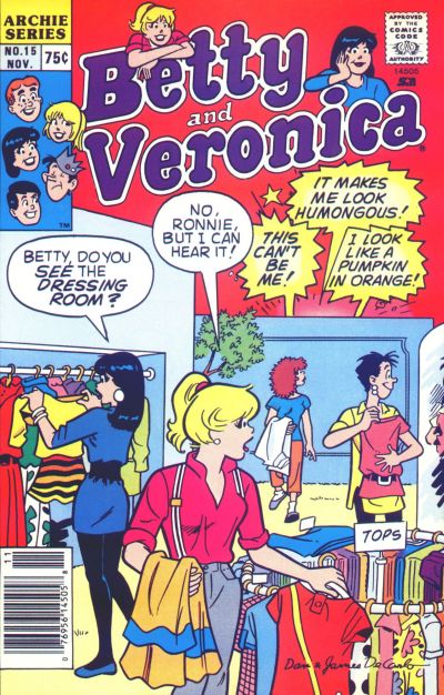 Cover for Betty and Veronica (Archie, 1987 series) #15 [Newsstand]