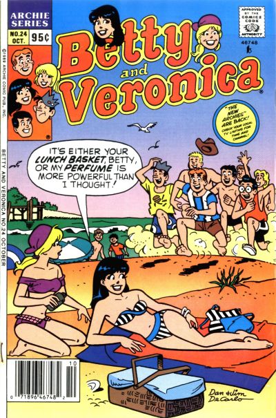 Cover for Betty and Veronica (Archie, 1987 series) #24 [Newsstand]