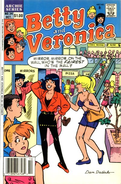 Cover for Betty and Veronica (Archie, 1987 series) #34 [Newsstand]
