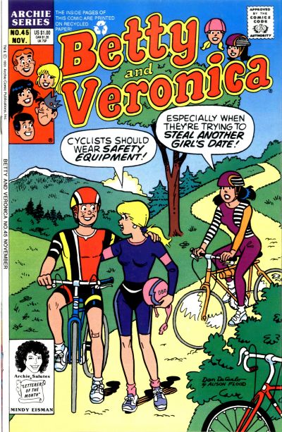 Cover for Betty and Veronica (Archie, 1987 series) #45 [Direct]