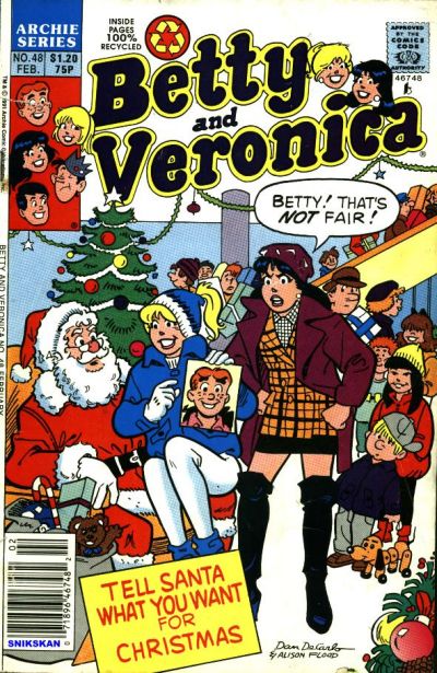 Cover for Betty and Veronica (Archie, 1987 series) #48 [Canadian]