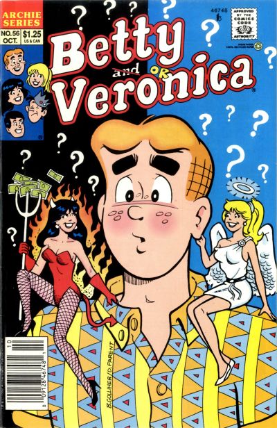 Cover for Betty and Veronica (Archie, 1987 series) #56 [Newsstand]