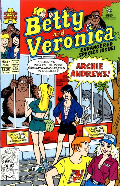 Cover for Betty and Veronica (Archie, 1987 series) #57 [Direct]