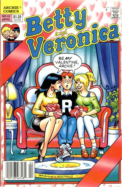 Cover for Betty and Veronica (Archie, 1987 series) #62 [Newsstand]