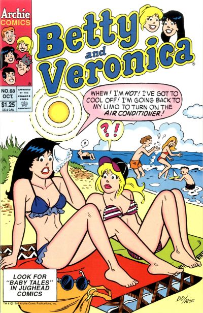 Cover for Betty and Veronica (Archie, 1987 series) #68 [Direct]