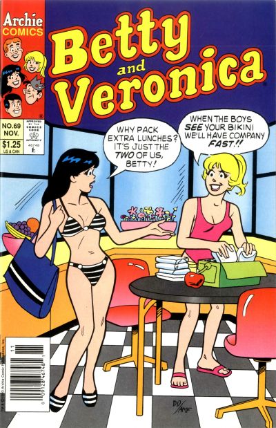 Cover for Betty and Veronica (Archie, 1987 series) #69 [Newsstand]