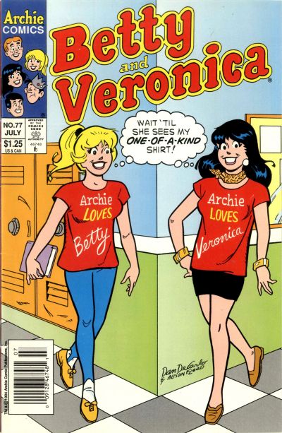 Cover for Betty and Veronica (Archie, 1987 series) #77 [Newsstand]