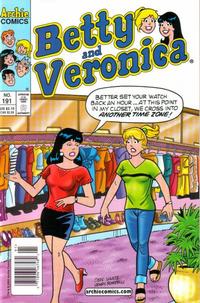 Cover for Betty and Veronica (Archie, 1987 series) #191 [Newsstand]