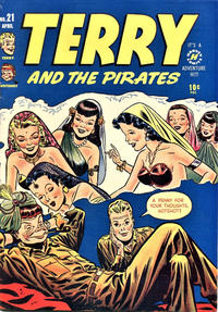 Cover Thumbnail for Terry and the Pirates Comics (Harvey, 1947 series) #21