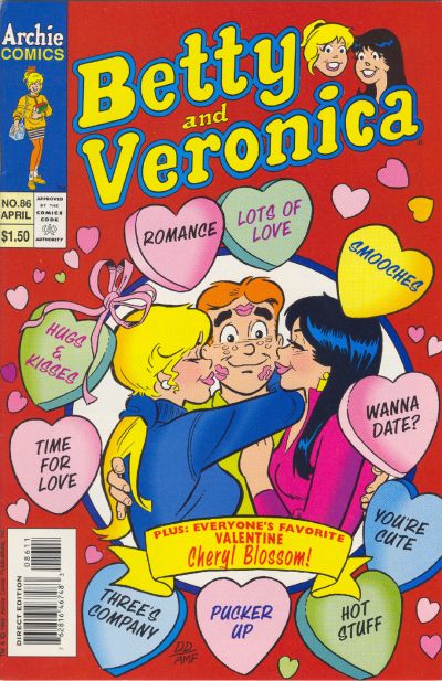 Cover for Betty and Veronica (Archie, 1987 series) #86 [Direct Edition]