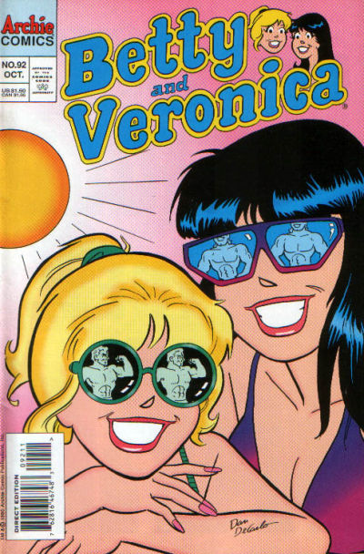 Cover for Betty and Veronica (Archie, 1987 series) #92 [Direct Edition]