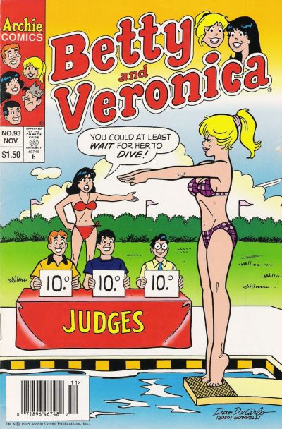 Cover for Betty and Veronica (Archie, 1987 series) #93 [Newsstand]