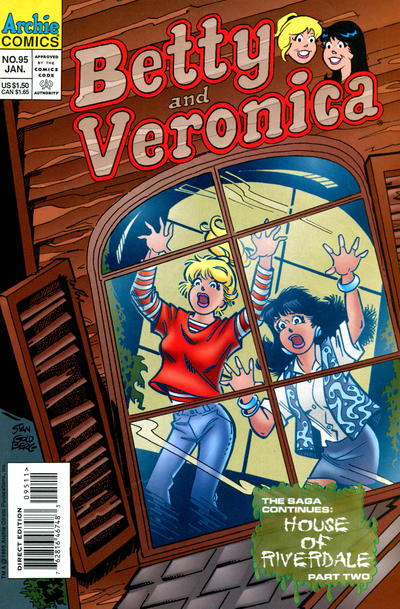 Cover for Betty and Veronica (Archie, 1987 series) #95 [Direct Edition]
