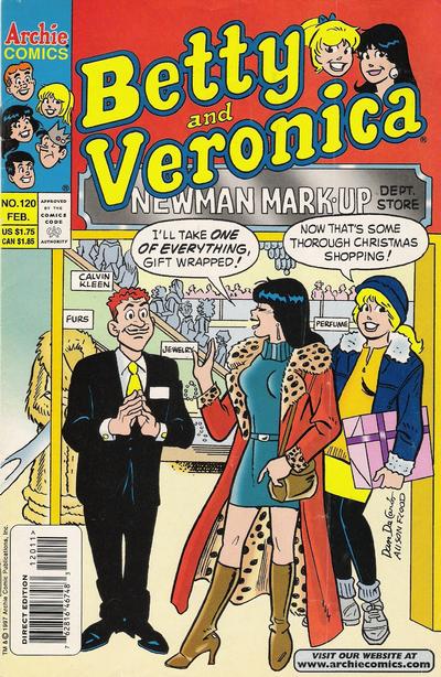 Cover for Betty and Veronica (Archie, 1987 series) #120 [Direct Edition]