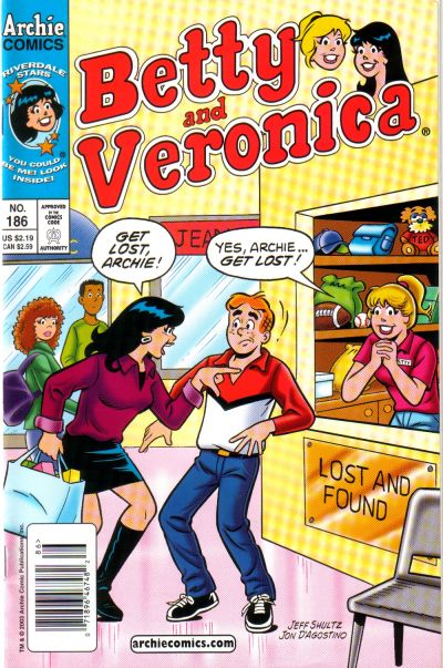 Cover for Betty and Veronica (Archie, 1987 series) #186 [Newsstand]