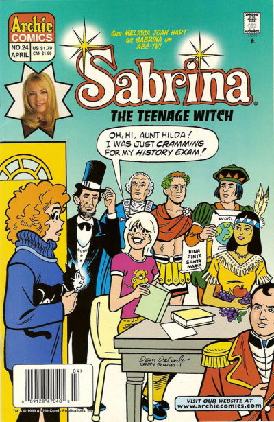 Cover for Sabrina the Teenage Witch (Archie, 1997 series) #24 [Newsstand]