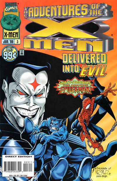 Cover for The Adventures of the X-Men (Marvel, 1996 series) #3