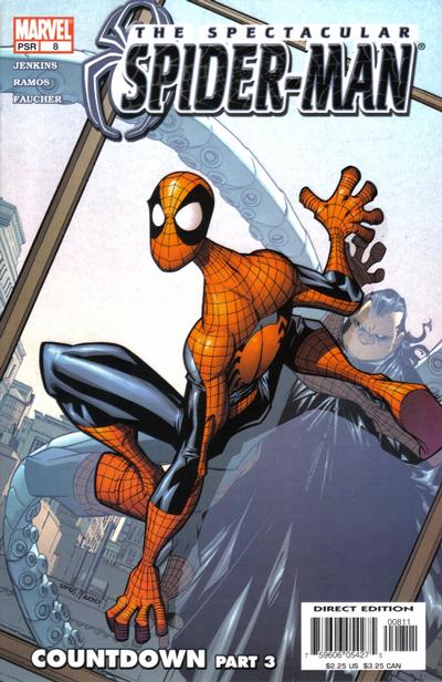 Cover for Spectacular Spider-Man (Marvel, 2003 series) #8 [Direct Edition]