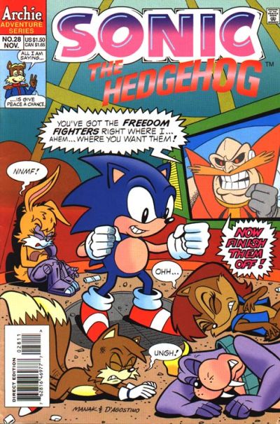 Cover for Sonic the Hedgehog (Archie, 1993 series) #28