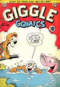 Cover Thumbnail for Giggle Comics (American Comics Group, 1943 series) #71