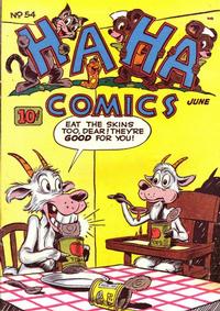 Cover for Ha Ha Comics (American Comics Group, 1943 series) #54