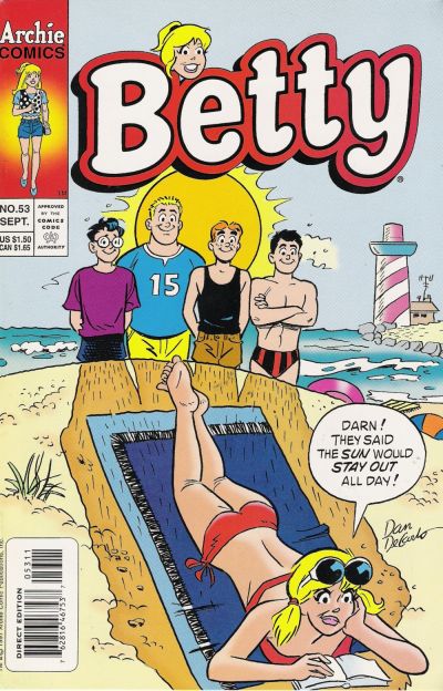 Cover for Betty (Archie, 1992 series) #53 [Direct Edition]