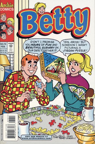Cover for Betty (Archie, 1992 series) #70 [Direct Edition]