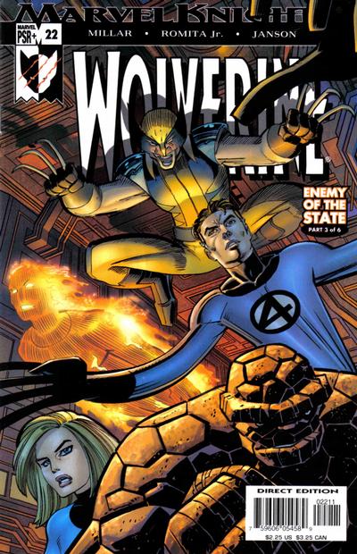 Cover for Wolverine (Marvel, 2003 series) #22 [Direct Edition]