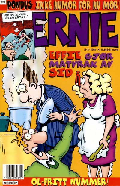 Cover for Ernie (Bladkompaniet / Schibsted, 1996 series) #2/1998
