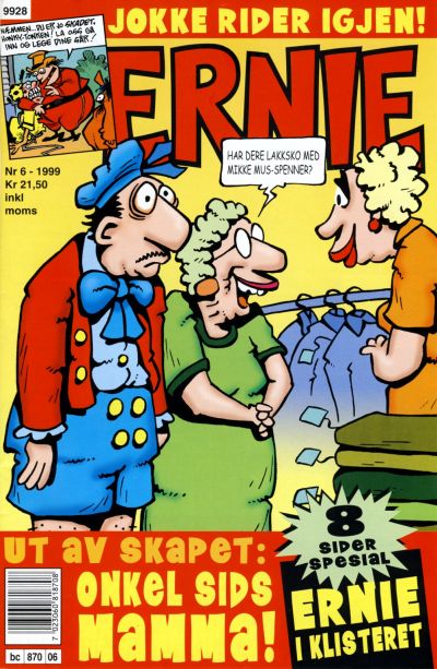 Cover for Ernie (Bladkompaniet / Schibsted, 1996 series) #6/1999