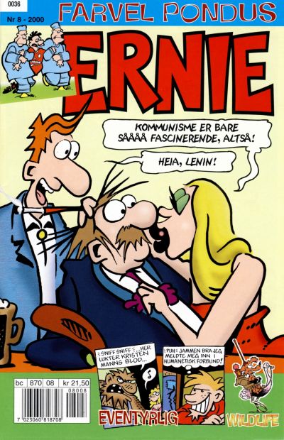 Cover for Ernie (Bladkompaniet / Schibsted, 1996 series) #8/2000