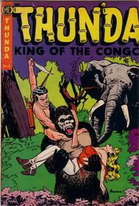 Cover Thumbnail for Thun'da, King of the Congo (Magazine Enterprises, 1952 series) #4