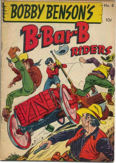 Cover for Bobby Benson's B-Bar-B Riders (Magazine Enterprises, 1950 series) #8