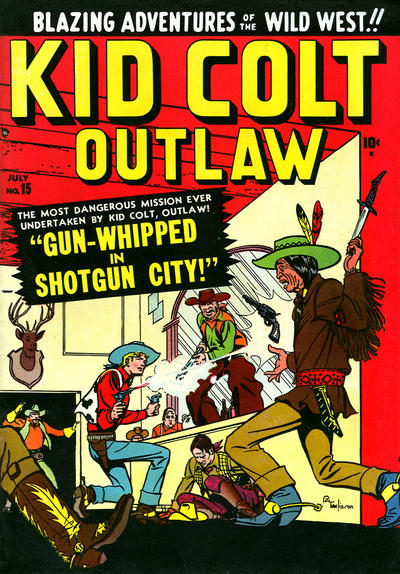 Cover for Kid Colt Outlaw (Marvel, 1949 series) #15