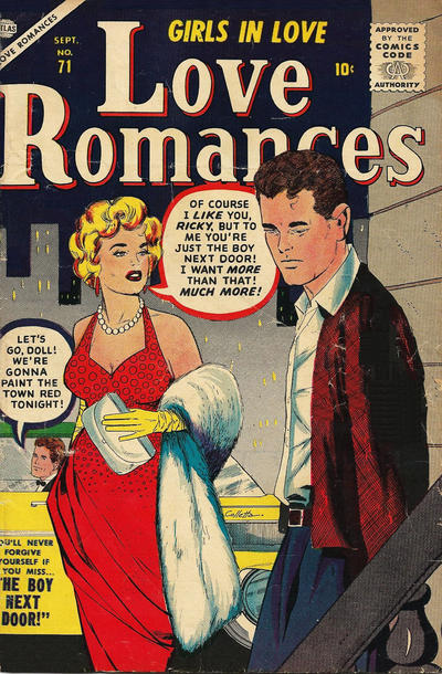 Cover for Love Romances (Marvel, 1949 series) #71