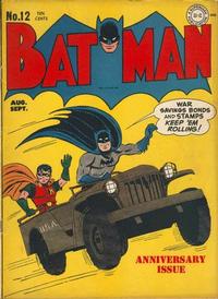 Cover for Batman (DC, 1940 series) #12