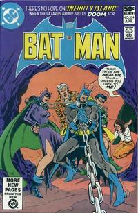 Cover for Batman (DC, 1940 series) #334 [Direct]