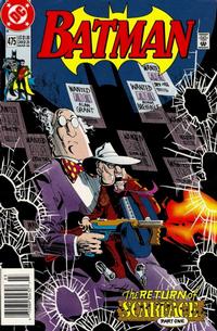 Cover for Batman (DC, 1940 series) #475 [Newsstand]