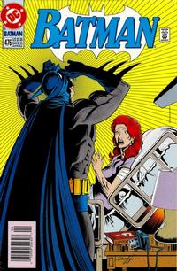 Cover for Batman (DC, 1940 series) #476 [Newsstand]