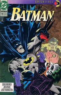 Cover for Batman (DC, 1940 series) #496 [Direct]