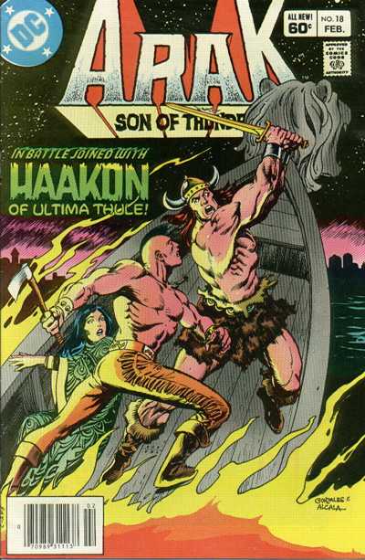 Cover for Arak / Son of Thunder (DC, 1981 series) #18 [Newsstand]