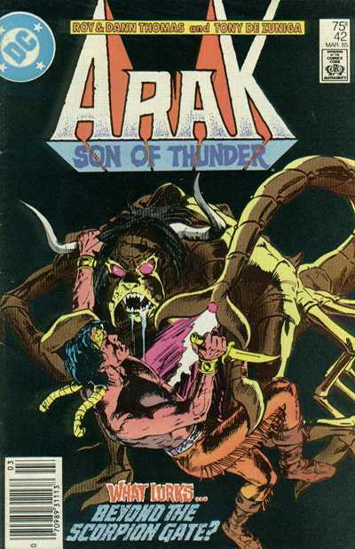 Cover for Arak / Son of Thunder (DC, 1981 series) #42 [Newsstand]