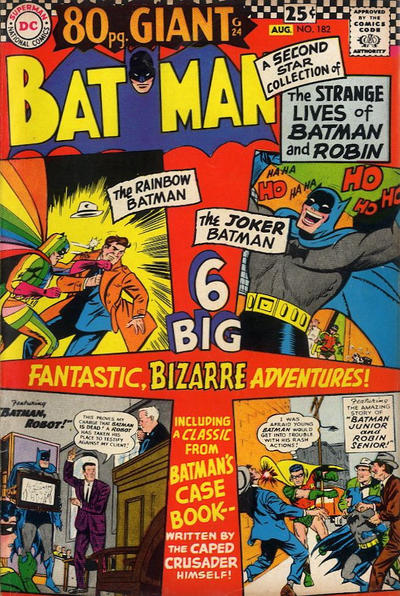 Cover for Batman (DC, 1940 series) #182