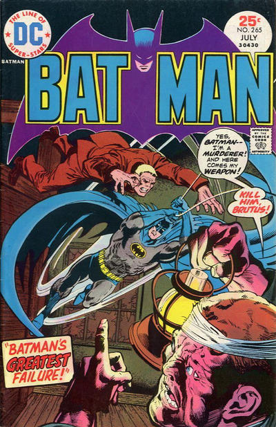 Cover for Batman (DC, 1940 series) #265