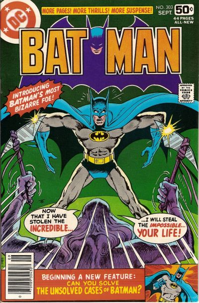 Cover for Batman (DC, 1940 series) #303